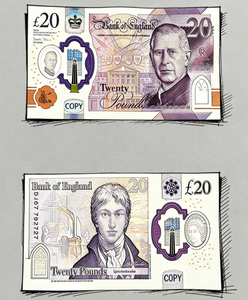 ธนบัตรปลอมคุณภาพสูง ปอนด์อังกฤษ ยูโร ดอลลาร์สหรัฐ ดอลลาร์แคนาดา ดอลลาร์ไทย สำหรับตกแต่งธีมดิวาลี สหราชอาณาจักร อังกฤษ ของใหม่ - Product Image 2