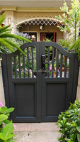 Porte coulissante rétractable automatique moderne en aluminium pour villa, jardin et arrière-cour Modélisation 3D incluse