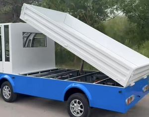 New Electric MiniCargo <strong>Truck</strong> With Tailplate Functional Trolley Janitorial Cart For <strong>Garbage</strong> Dustbin And Waste Transfer - Product Image 3