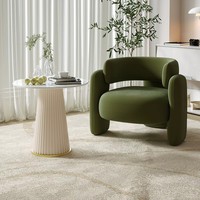 Fauteuil de détente moderne en velours doux, fauteuil individuel pour hôtel ou salon, mobilier de maison