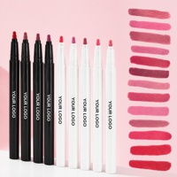 Crayon à lèvres liquide vegan, teinte longue tenue pour influenceurs de beauté tendance, stylo teinté anti-bavures, hydratant et illuminateur de précision