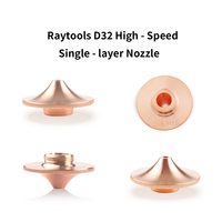 Buse de découpe laser Raytools D32 M14 H15 simple double chrome 1,0-5,0 mm pour tête laser Raytools Precitec Bodor Boci