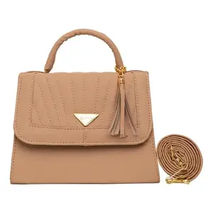 Bolso de Hombro para Mujer Fana, Diseño Cruzado, Decoración con Borlas, Asas para Maquillaje, 21.5x15.5x8.5cm, Estilo Moderno - Product Image 3