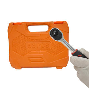 Kit d'outils de réparation automobile et domestique en acier au carbone OEM Premium 53 pièces, durable, facile à utiliser, à commande manuelle, avec mallette rigide, cliquet ultime -001 - Product Image 5