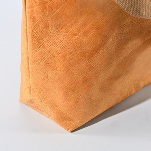 Bolsa de papel DuPont de lujo Bolsa de compras de hombro reutilizable Tyvek Tote Bag Embalaje de regalo con logotipo impreso personalizado - Product Image 4