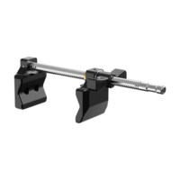 Pince de serrage à mâchoires réglables Prime Focus 319 mm avec goujon de 5/8 po et embout en acier à verrouillage facile pour éclairage vidéo LED