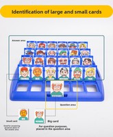 Juego de Mesa Guess Who, Juego de Cartas Interactivo Familiar Educativo, Juego de Mesa Lógico para Niños, Juguetes para Fiestas de Padres e Hijos