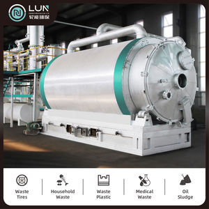 آلات معالجة النفايات ذات الكفاءة في الطاقة ، معدات الانحلال الحراري لخط الانحلال الحراري لحمأة الزيت من نوع الدفعة الجديد - Product Image 3