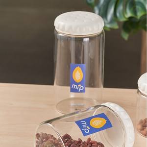 Recipiente cilíndrico para almacenamiento de alimentos Mip de 300 ml con tapa hermética de clip para refrigerios y granos, uso doméstico - Product Image 4