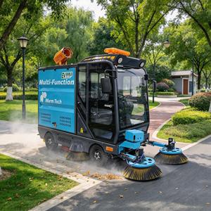 Mini Hippo <span class=keywords><strong>MH250</strong></span> Anpassbare Elektrische Straßenreinigungsmaschine mit 2500mm Reinigungsbreite für Stadtstraßen - Product Image 1