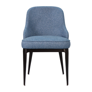 Nordico ristorante di lusso casa <span class=keywords><strong>cucina</strong></span> tappezzeria tessuto morbido schienale moderno sedia da pranzo blu per sala da pranzo - Product Image 2