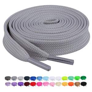 Lacets plats en satin durables avec breloques décoratives, lacets de chaussures à la mode pour femmes, vente en gros - Product Image 5