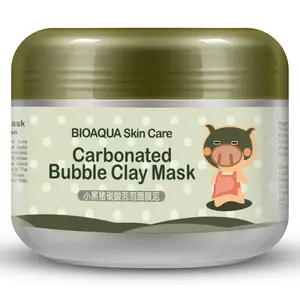 Anti Acne Deep Cleansing Pore Cleaner Moisturizing Black Face Carbonated Bubble Clay masque