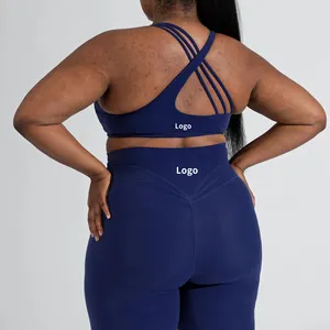 2024 set di 2 pezzi personalizzati abbigliamento sportivo abbigliamento sportivo da donna Plus Size set da Yoga Leggings per reggiseno da Yoga set da palestra per il Fitness