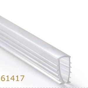 Accesorios de perfil de aluminio OEM y ODM Sello de <span class=keywords><strong>vinilo</strong></span> de cabecera de lujo transparente <span class=keywords><strong>para</strong></span> tira de sellado de puerta de vidrio de <span class=keywords><strong>Ducha</strong></span> - Product Image 3