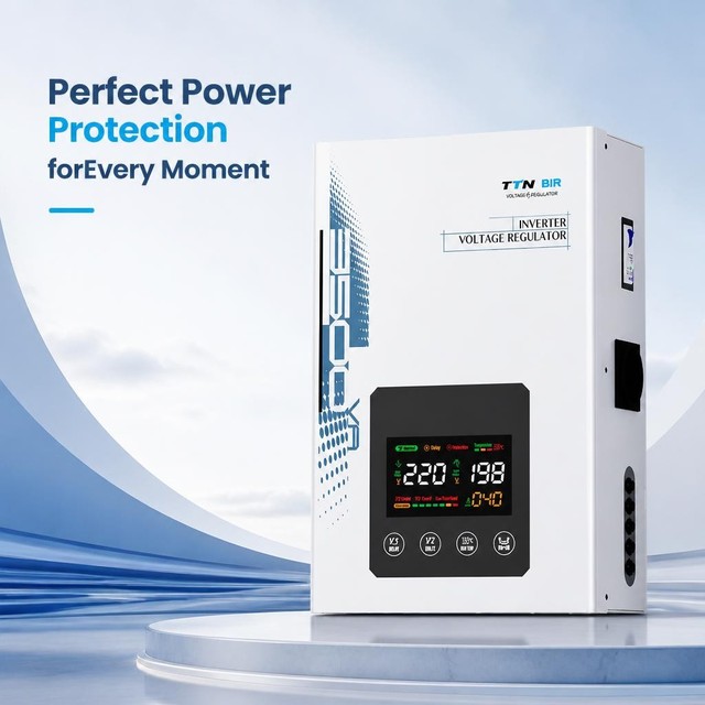 Industrial High Frequency Static Voltage Stabilizer 3500 VA AC LED Display Temperature Protection (-30C) for Russian Oil Gas