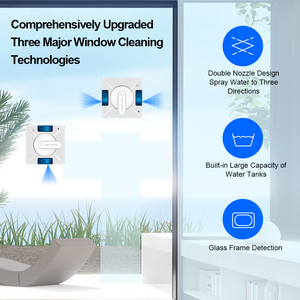 Liectroux Yw509 Window <b>Cleaner</b> Robot with Auto Water <b>Spray</b>, Automatic Cleaning Anti-falling Laser Sensor Detection Yw509 Window - Product Image 6