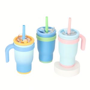 Vasos de Acero Inoxidable Personalizados de 40 oz a Prueba de Fugas, Mini Taza Aislada para Auto de 14 oz, Portátil para Exteriores y Escuela, Mini Tazas, Taza de Regalo - Product Image 2