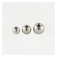 Perle filetée en titane pour fil externe haltère fer à cheval sourcil corps Piercing bijoux boule filetée à l'extérieur