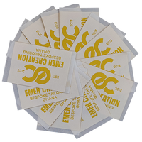 Étiquettes tissées personnalisées en promotion, lavables, pour vêtements, chaussures, sacs, chapeaux, avec bord découpé au laser