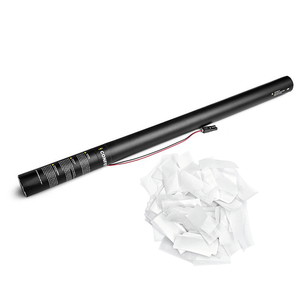 80cm Trắng điện Confetti pháo không dây Đảng Popper Shooter với Streamer điện Confetti máy cho các sự kiện lễ hội - Product Image 1