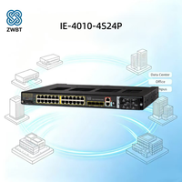 Commutateur réseau POE SNMP QoS VLAN 24 ports Catalyst IE-4010-4S24P en stock