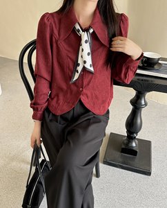 เสื้อสตรีทรงหลวมไซส์เดียวผ้าซาตินไอซ์ซิลค์แห้งเร็วและระบายอากาศได้ดีสำหรับใส่ทำงานในสำนักงานแบบสบายๆ<span class=keywords><strong>ล</strong></span>วด<span class=keywords><strong>ล</strong></span>ายพื้น - Product Image 2