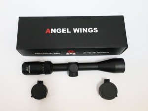 Alcance óptico de aleación de aluminio ANGELWINGS, alcance de escupir de aumento 3x con Base de montaje ajustable para caza - Product Image 3