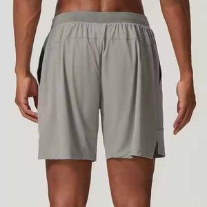 Shorts de sport pour hommes de la marque Fitness Gym avec poches, logo personnalisé, vêtements de sport respirants, shorts de course pour hommes - Product Image 2