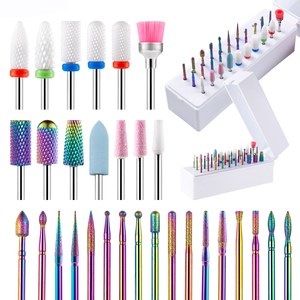 Fraise à ongles en diamant de haute qualité, ronde et carrée, pour le retrait du vernis gel, vente en gros d'usine - Product Image 4