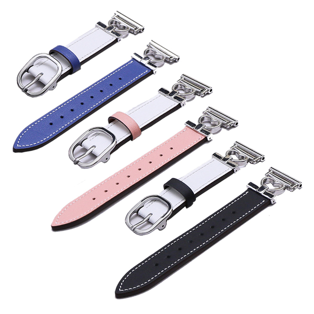 Watch Straps Leather for Seiko Black rolex Band 20mm Genuine Leather Watch Band