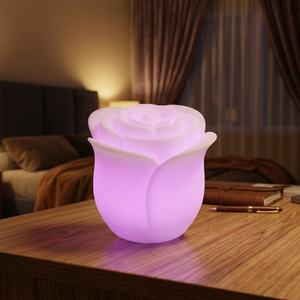 Lampada LED a Forma di Rosa, Impermeabile per Esterni, Multicolore con Telecomando, IP54, per Natale, Halloween, Villa, Cortile, Giardino, Paesaggio - Product Image 1