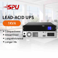 UPS Rak Mount 1KVA 2KVA 3KVA Online Uninterruptible Power Supply Rakmount Backup Power 1U Rack UPS untuk Pusat Data