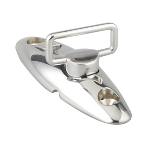 Bisagra de Acero Inoxidable 316 de 91 mm con Rotación de 360 Grados para Montaje en Cubierta, Herraje Marino de Alta Resistencia, Nueva Condición con Forma Irregular - Product Image 1