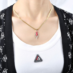 Collier personnalisé en <span class=keywords><strong>acier</strong></span> titane inaltérable pour femme, accessoires de mode en <span class=keywords><strong>acier</strong></span> inoxydable, nouveau design - Product Image 5