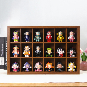 18-lưới MDF khung gỗ hiển thị Kệ thủ công lưu trữ sáng tạo tổ chức với con số nhỏ và hộp bóng thu nhỏ - Product Image 2