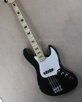Weifang Rebon 4 String JB Electric Bass Guitar in Black Colour