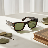 Lunettes de soleil unisexes de luxe ZHENQI Italie, design de créateur, haute qualité, forme carrée épaisse en acétate, style punk, protection UV400, pour club, vente directe usine Z0840