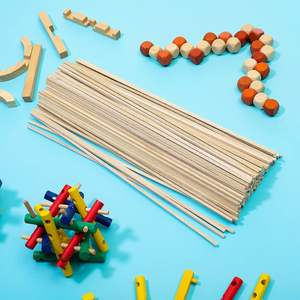 Bilah strip tongkat kayu Paulownia persegi bulat untuk siswa DIY kerajinan Model ruang bangunan dari hutan Hengyu - Product Image 2