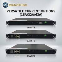 Interruptor de Transferencia de Energía PDU Inteligente 1U con Gestión Remota de Red, Doble Entrada STS ATS para Redundancia de Rack en Centros de Datos