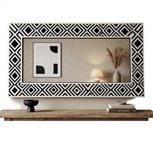Miroir décoratif personnalisé avec incrustations, artisanat de luxe, décoration murale pour l'intérieur de la maison - Product Image 1