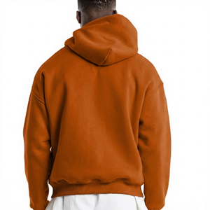 Ensemble de survêtement homme en molleton épais 100 % coton avec logo personnalisé, sweat à capuche et pantalon de survêtement imprimé en relief pour l'hiver - Product Image 2