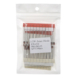 Diodo <span class=keywords><strong>Zener</strong></span> 1/2W 0.5W DO-35 serie 2V 3V 3.3V 3.6V 3.9V 5.1V 5.6V 6.8V 7.5V 10V 12V 13V 15V 16V 18V 20V 22V 24V 30V 33V 36V 39V - Product Image 4