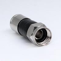 Conector Coaxial de Compresión F de Cobre y Latón 3K RG6 RG59 RG11