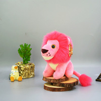 Porte-clés lion mignon en peluche, rembourrage en coton PP, vente en gros, pendentif de mode créatif, décoration suspendue haut de gamme
