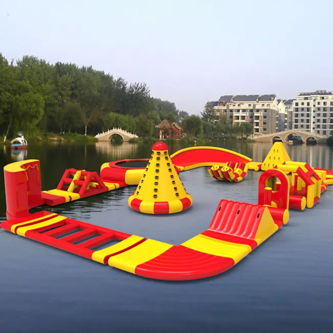 Equipo inflable de juegos acuáticos, obstáculos para parque acuático, precio de fábrica