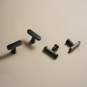 Premium massief H59 messing T-vormige kastdeurgrepen matzwarte T-vormige ladegrepen voor kledingkast keukenbeslag - Product Image 6