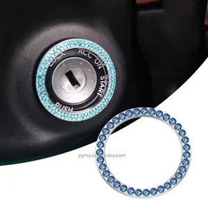 Autocollant de diamant d'allumage de voiture, étiquette décorative en 3D, pour moto, strass scintillant, décoration, 1 pièce