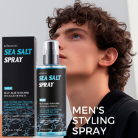 KORMESIC-Spray capillaire texturisant pour homme, sel de mer, sel de mer, huile de coiffure, contrôle naturel, 290ml