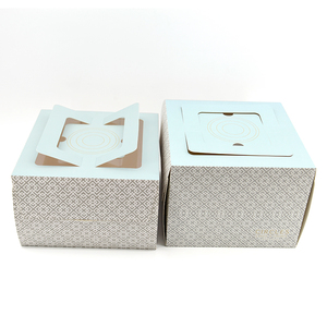Boîte à gâteau de mariage de luxe rose personnalisée avec logo, <span class=keywords><strong>10</strong></span> <span class=keywords><strong>x</strong></span> <span class=keywords><strong>10</strong></span> <span class=keywords><strong>x</strong></span> <span class=keywords><strong>5</strong></span> cm, avec fenêtre, qualité alimentaire, gaufrage et pelliculage mat - Product Image 4